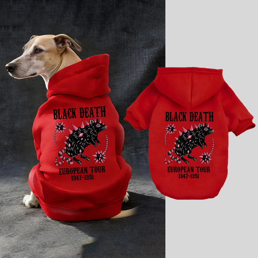 Black Death European Dour Puppy Hoodie | BKPet317
