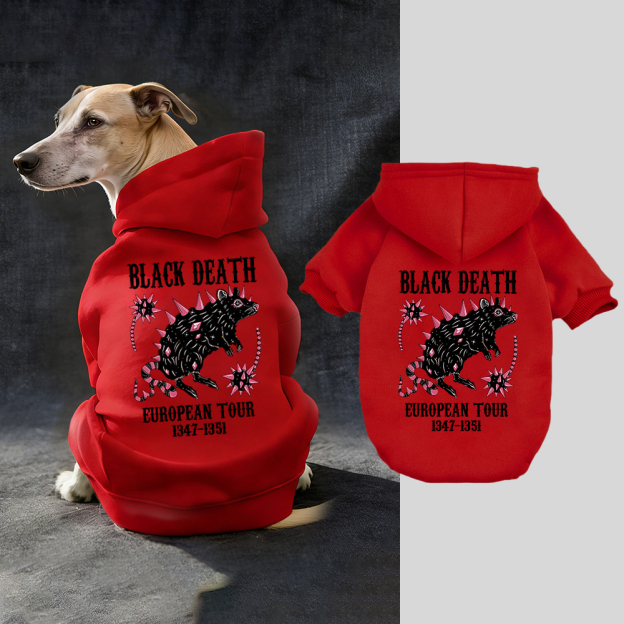 Black Death European Dour Puppy Hoodie | BKPet317