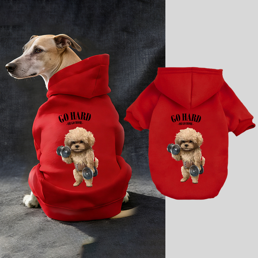 GO HARD OR GO HOME Puppy Hoodie | BKPet338