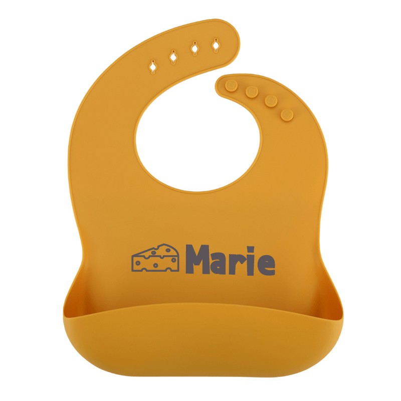 Personalized Name Silicone Ecofriendly Reusable Baby Bib | CWBaby66