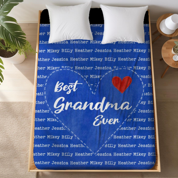 Personalized Love Mom Blanket for Comfort & Unique | CWMom18