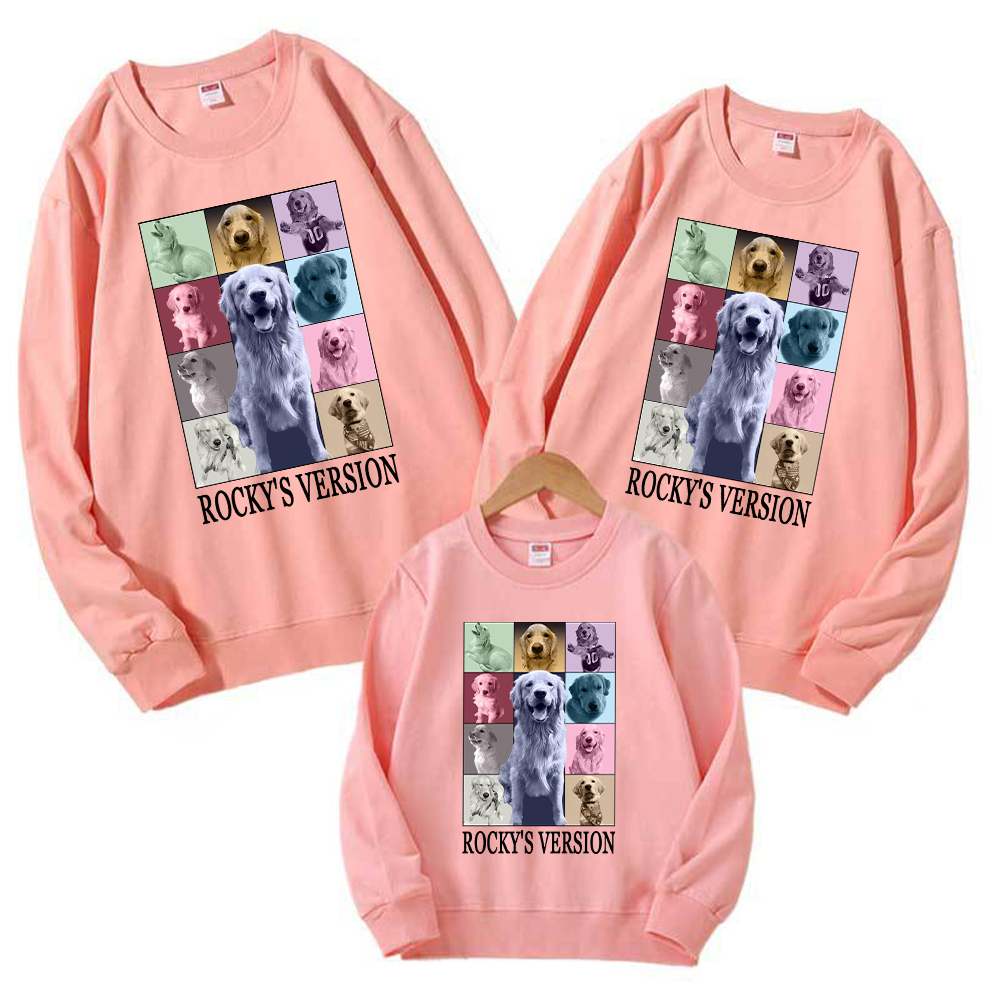 Personalized Pet Version Collage Crew Neck Sweatshirt | BKPet352