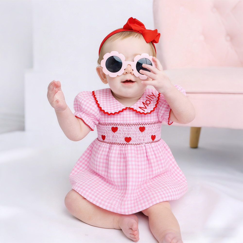 Personalized Baby Girl Valentine's Day Lovely Dress | ValGift15