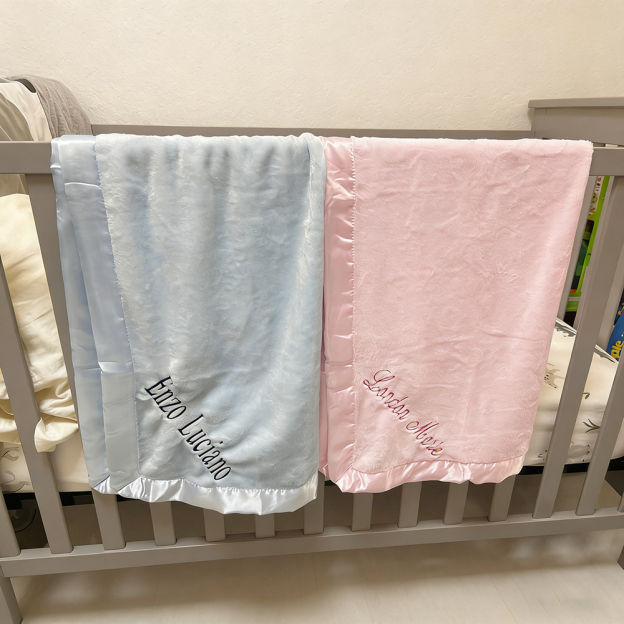 Personalized Embroidered Soft Plush Baby Blanket | CWBaby396