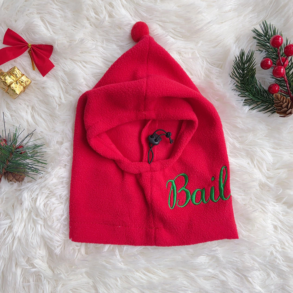 Personalized Embroidered Pet Winter Warm Cozy Fleece Hat | BKPet388