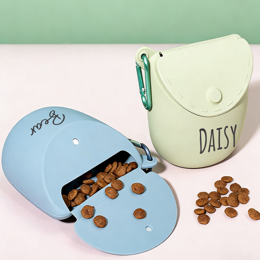 Personalized Silicone Training Dog Food Waist Bag | BKPet409