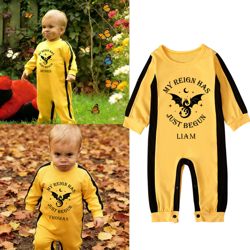Personalized Baby My Reign Dragon Romper | CWBaby432