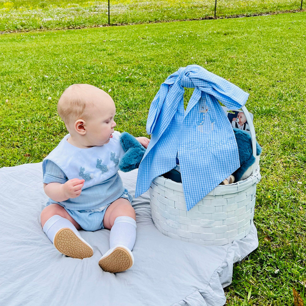 Personalized Embroidery Cotton Easter Basket Sash | CWEaster93