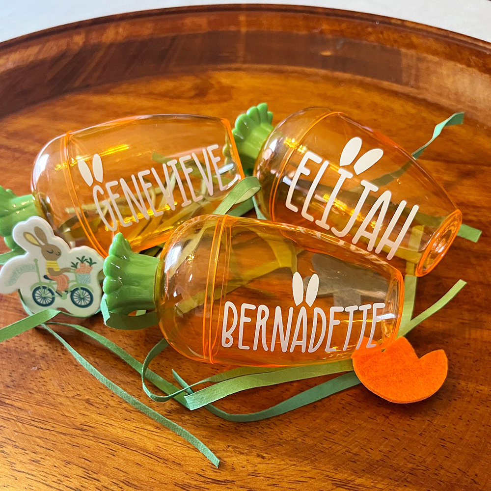 Personalized Easter Carrot Treat Holder | CWEaster95