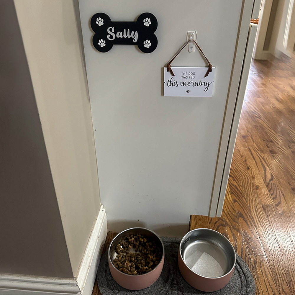 Personalized Dog Paw Name Crate Sign | BKPet426