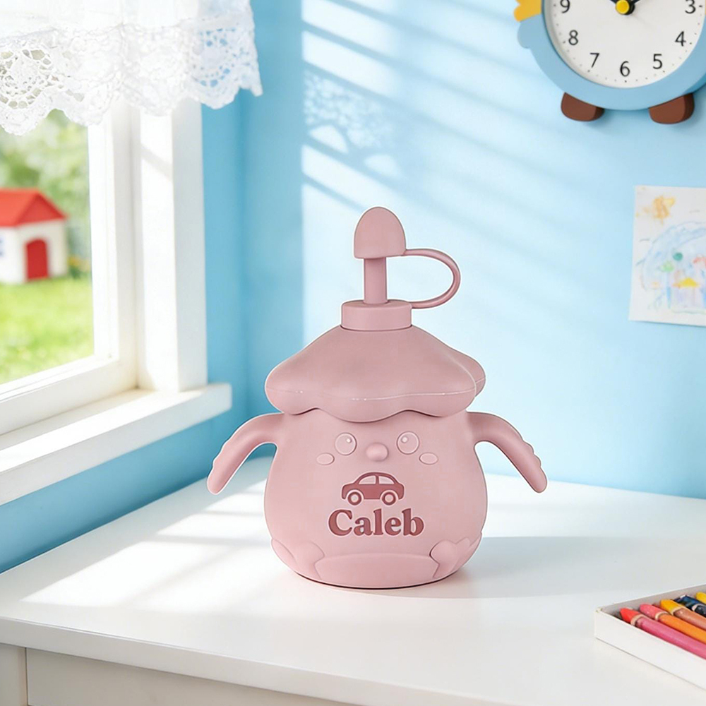 Personalised Baby Food Grade Sippy Silicone Cup | CWBaby450