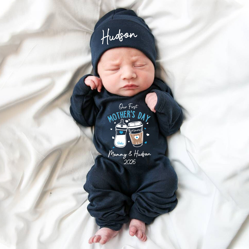 Personalized My First Mother's Day Baby Coming Home Outfit | CWBaby453