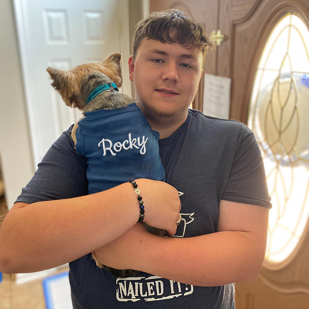 Personalized Embroidery Soft Large Size Pet Shirt | BKPet442