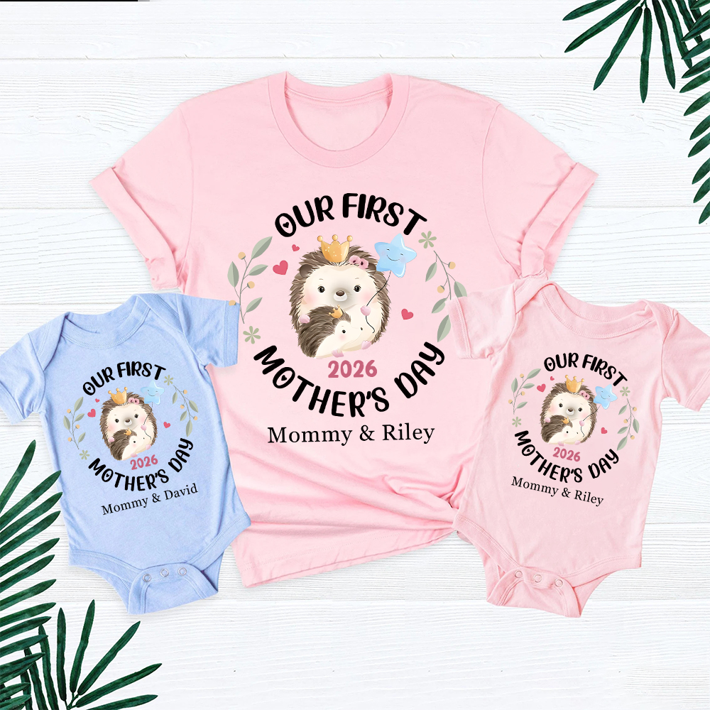 Personalized First Mother's Day Mommy and Baby Outfit | CWFamily144