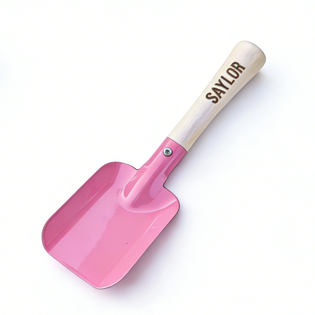 Personalized Kid Beach Wooden Handle Metal Shovel | CWBeach229