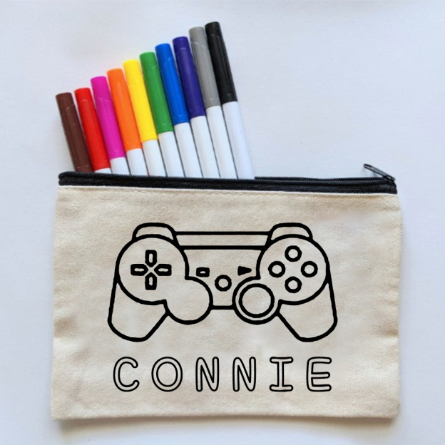 Personalized Gift Color Your Own Bag Kit (Colored Pencils Included)