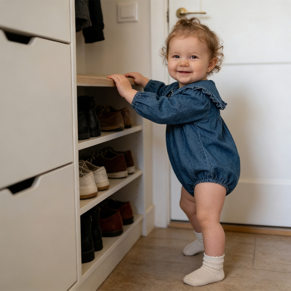 Personalized Baby Girl Vintage Peter Pan Collar Outfit | CWBaby475