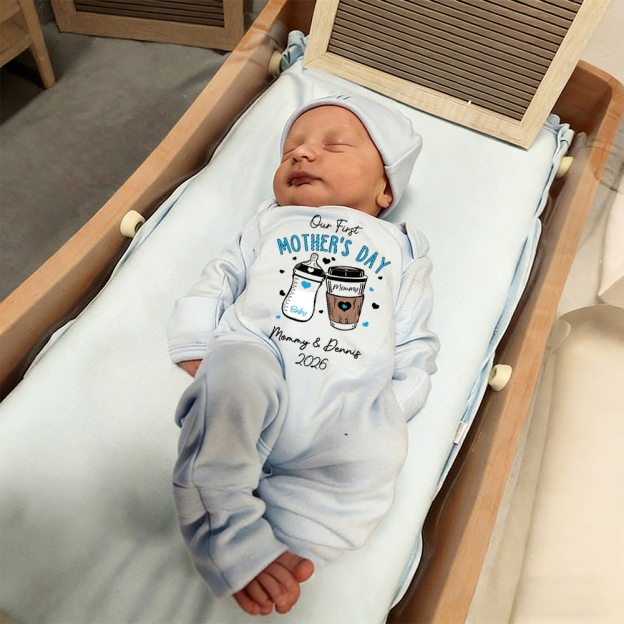 Personalized My First Mother's Day Baby Girl Coming Home Outfit | CWBaby454