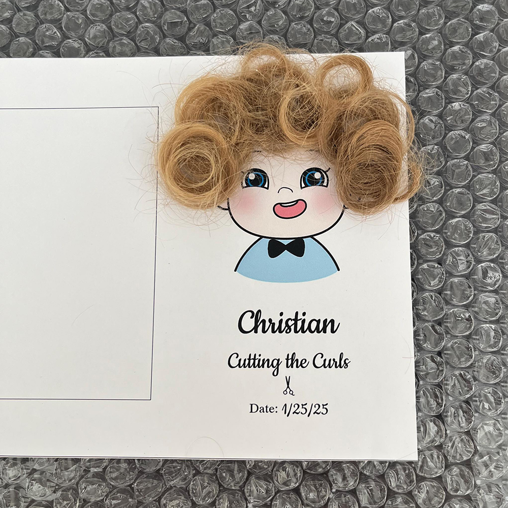 Personalized Wooden First Haircut Keepsake Frame | CWGift51