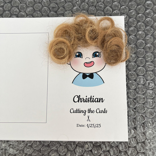 Personalized Wooden First Haircut Keepsake Frame | CWGift51