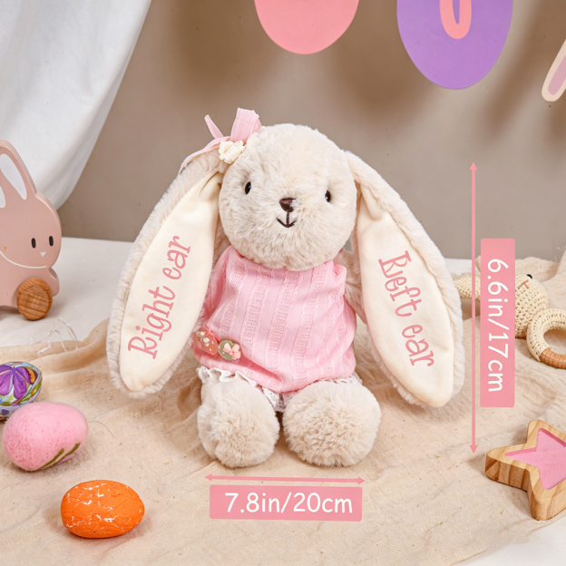 Personalized Comfortable Soft Bunny Plush Huggable Toy | CWToy183