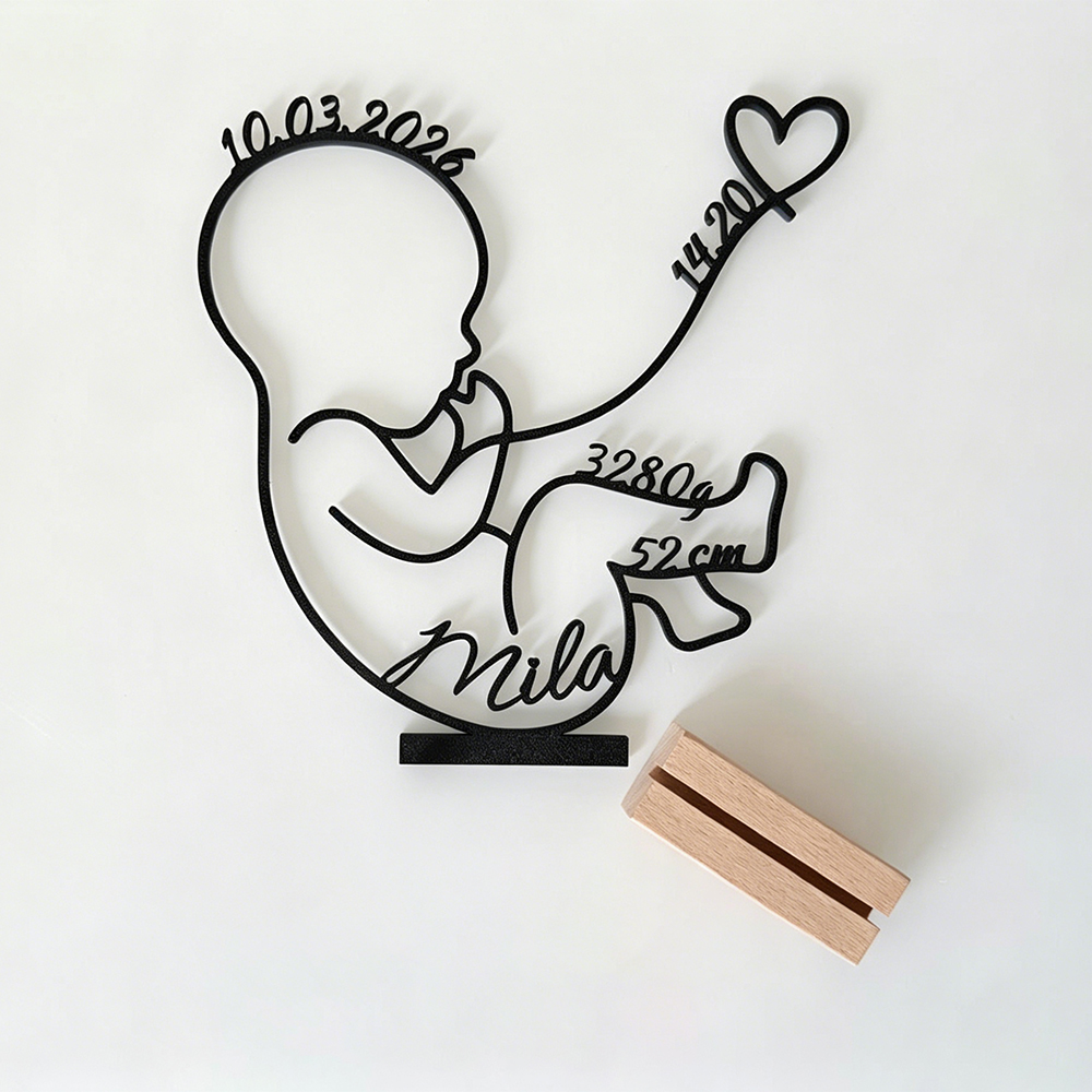 Personalized 3D Baby Birth Stand Decor for Unique & Love | CWGift59