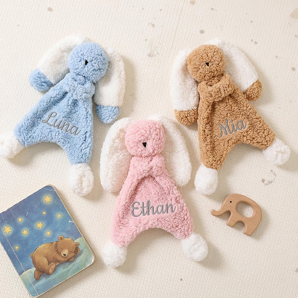 Personalized Kid's Lovely Soft Lambswool Baby Comfort Toy | CWToy190