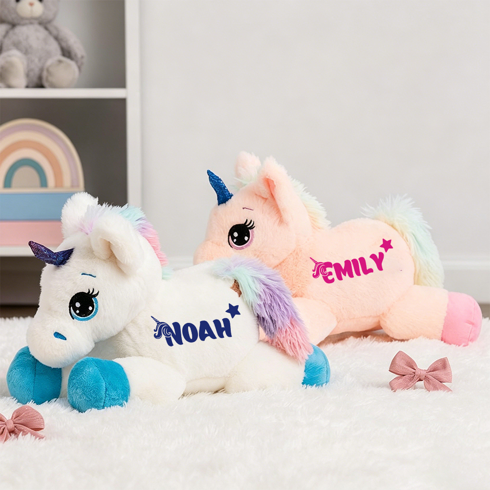 Personalized Kid's Lovely Soft Plush Unicorn Toy | CWToy188