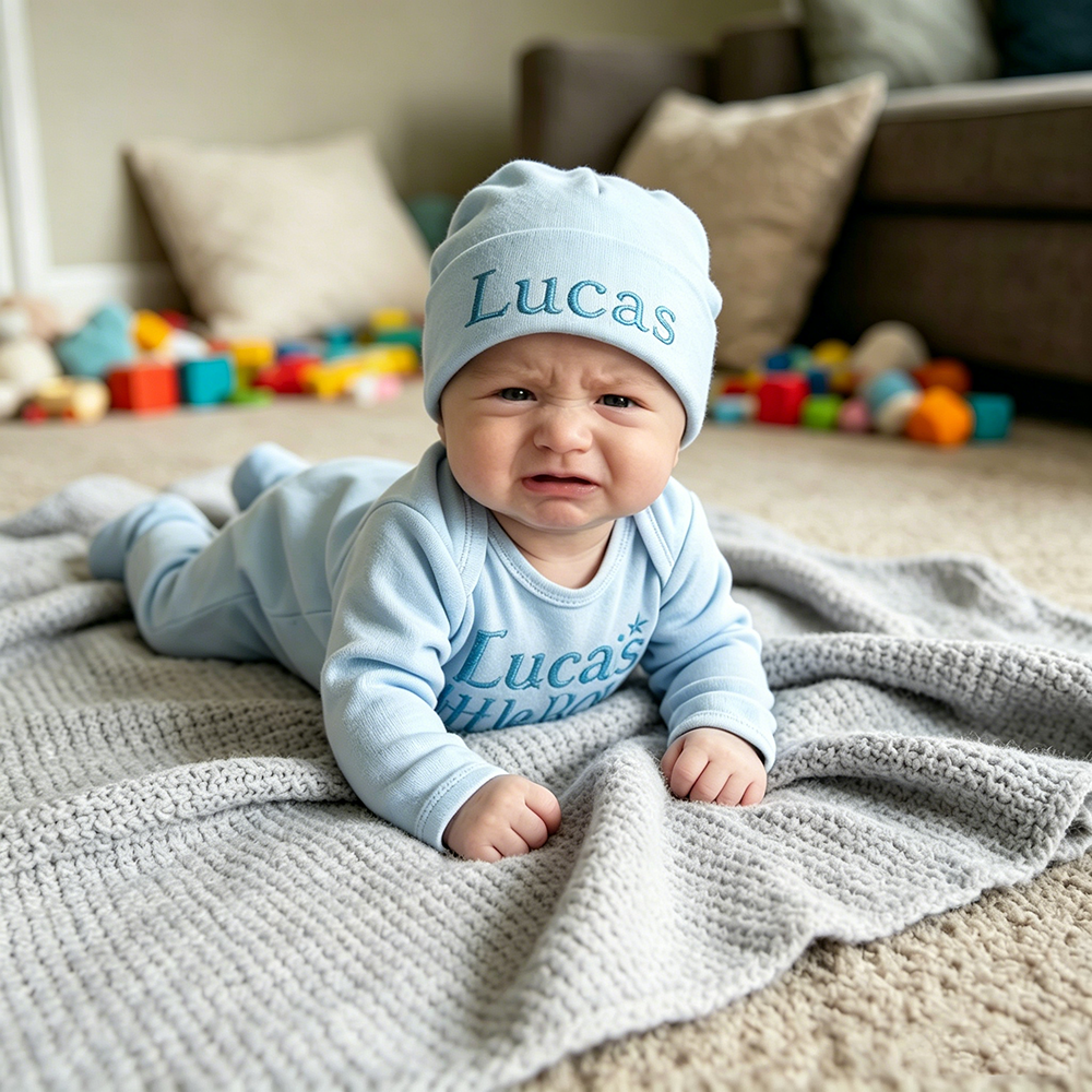 Personalized Embroidery Baby Boy Coming Home Outfit | CWBaby496