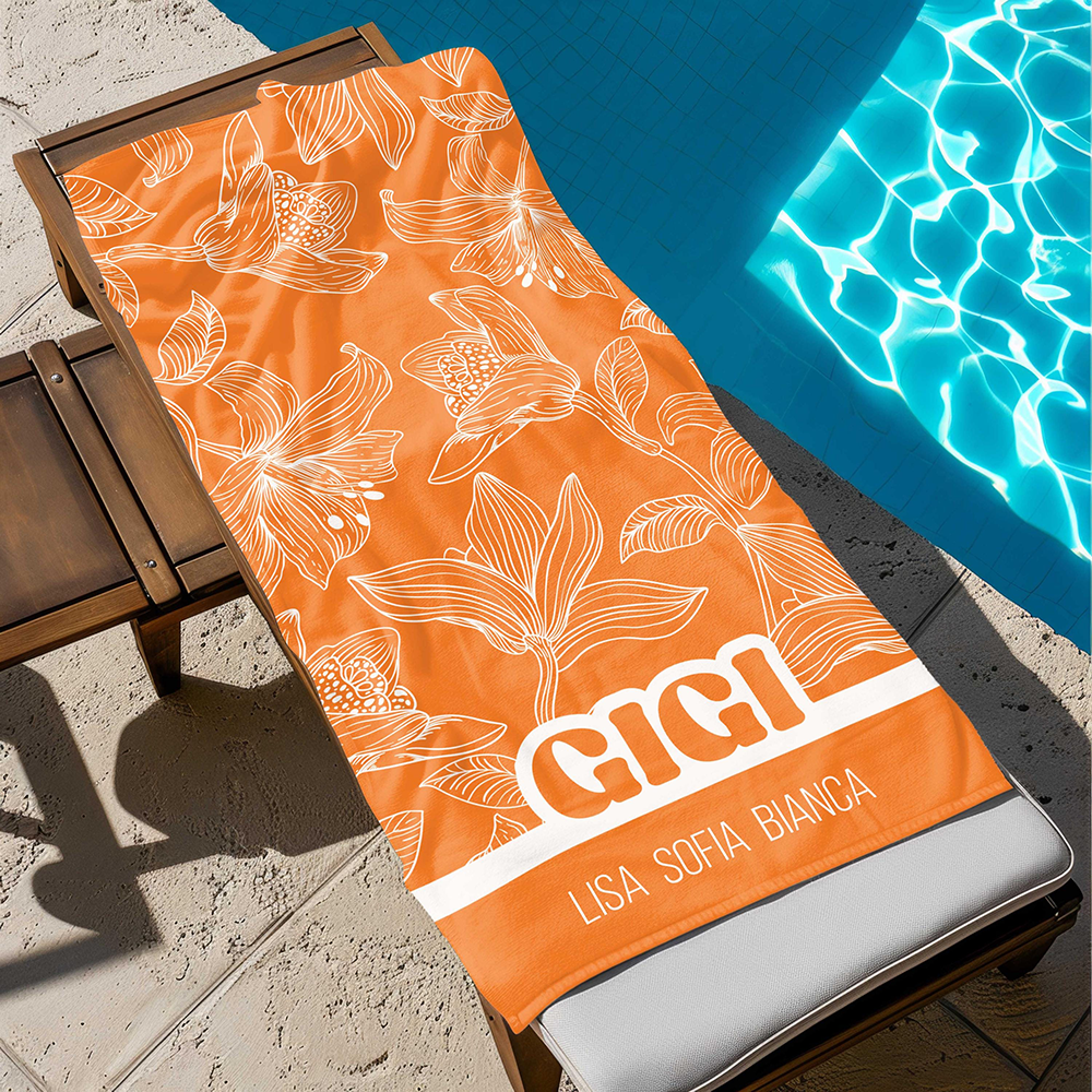 Personalized Grandma Towel for Summer & Beach | CWTowel197