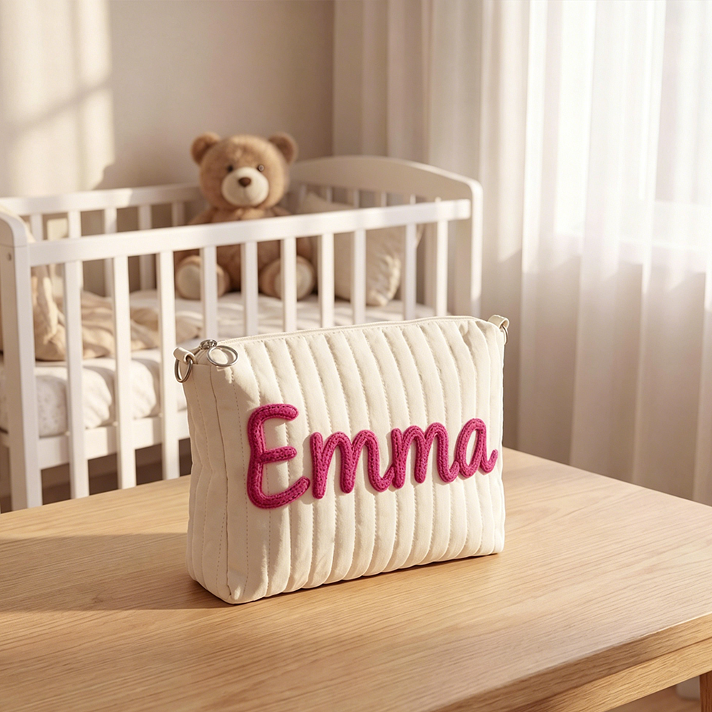 Personalized Hand Embroidery Stroller Organizer Pouch | CWPack363