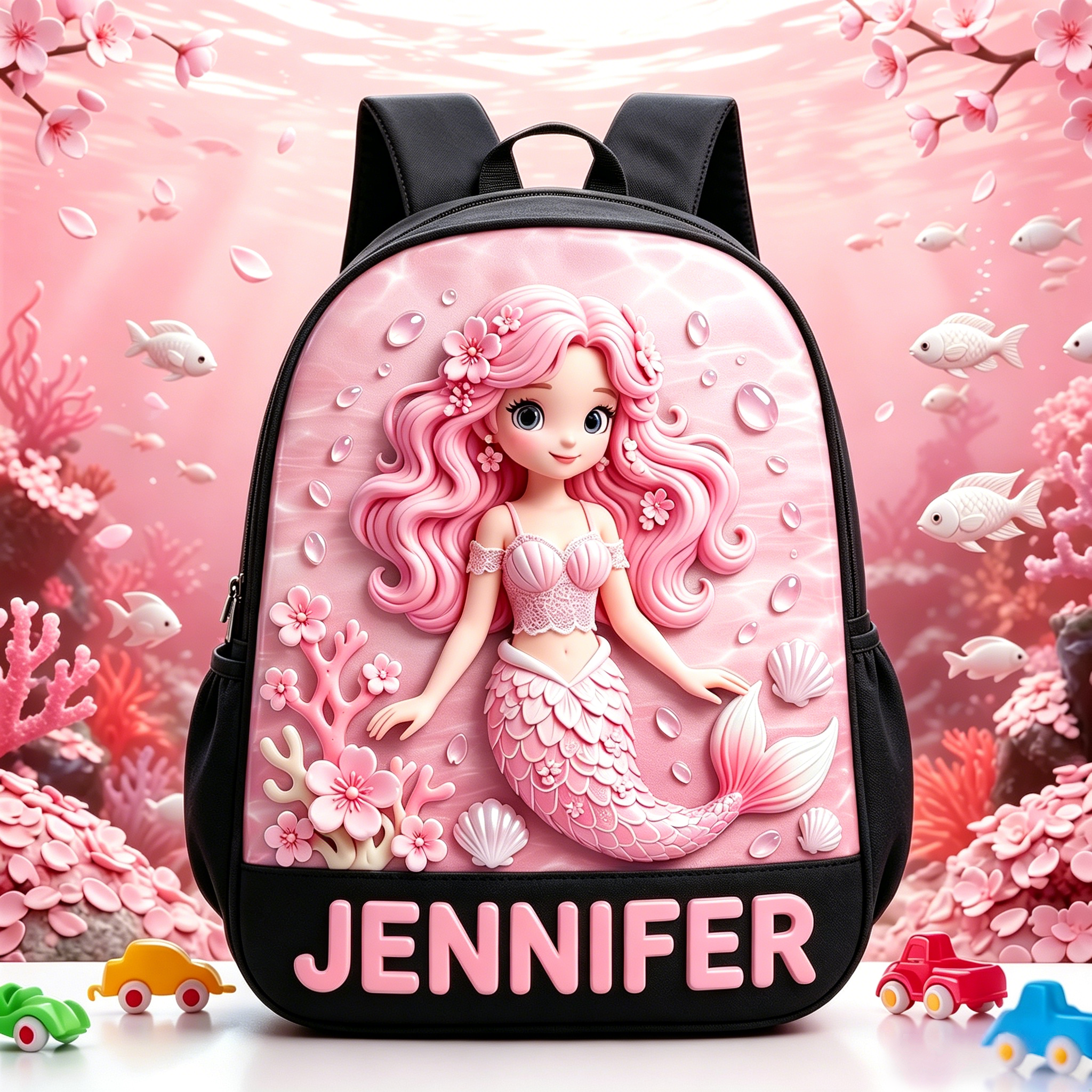 Personalized Princess Glitter Backpack Set | CWPack368