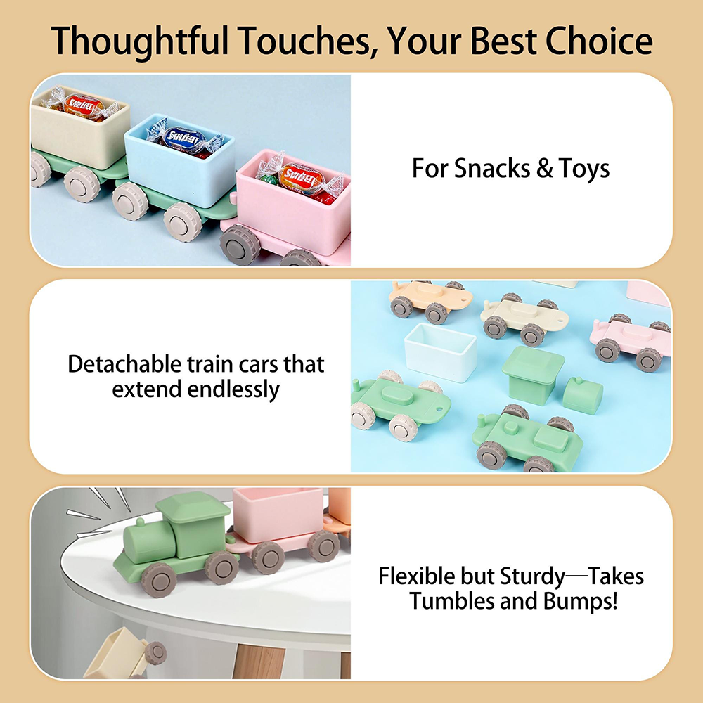 Personalized Kid Silicone Toy Train | CWToy195