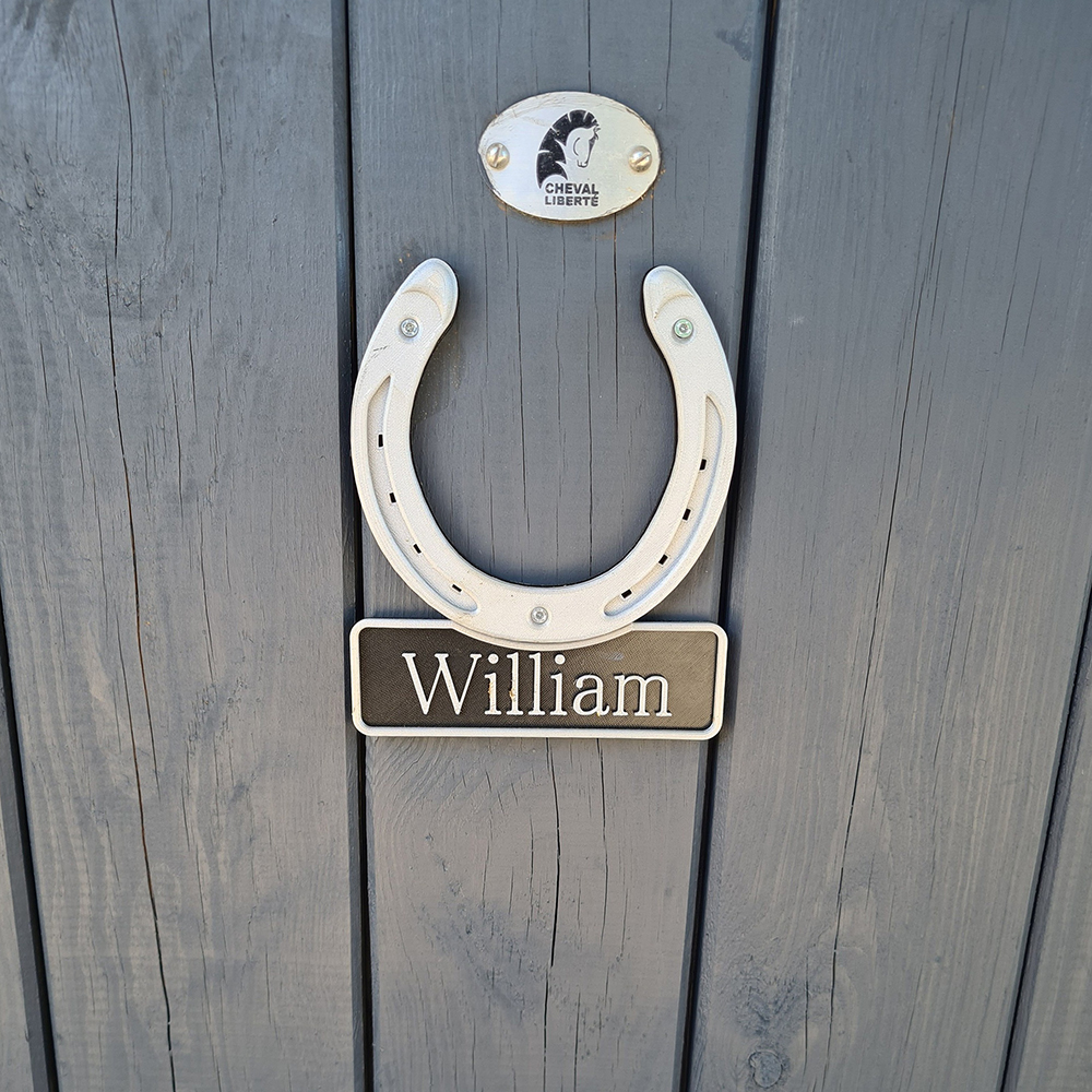 Personalized 3D Horseshoe Stable Door Name Plate | CWGift72