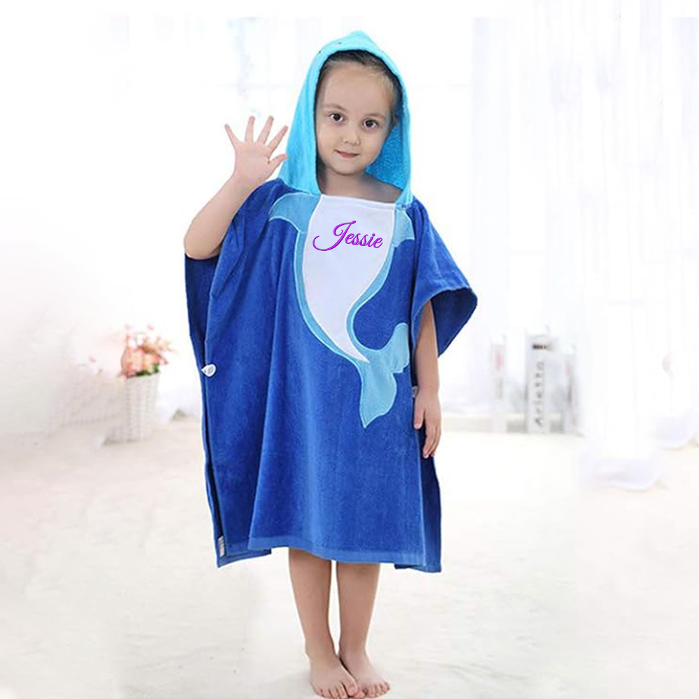 Personalized Embroidery Original Hooded Beach Towel | Cwbeach125