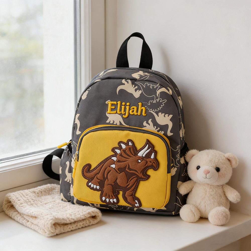 Personalized Embroidery Dinosaur Backpack for Boys | CWPack381