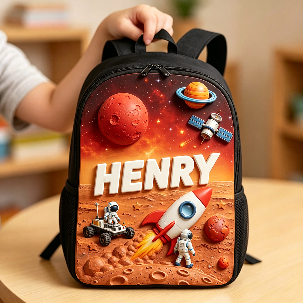Personalized Kid Space Astronaut Backpack Set | CWPack382