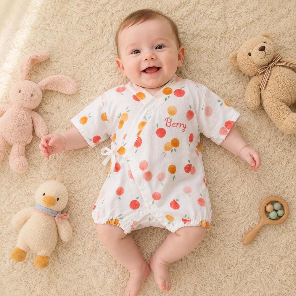 Personalized Baby Kimono Romper | CWBaby510