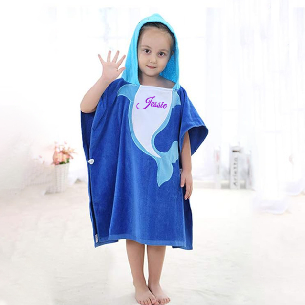 Personalized Embroidery Original Hooded Beach Towel | Cwbeach125