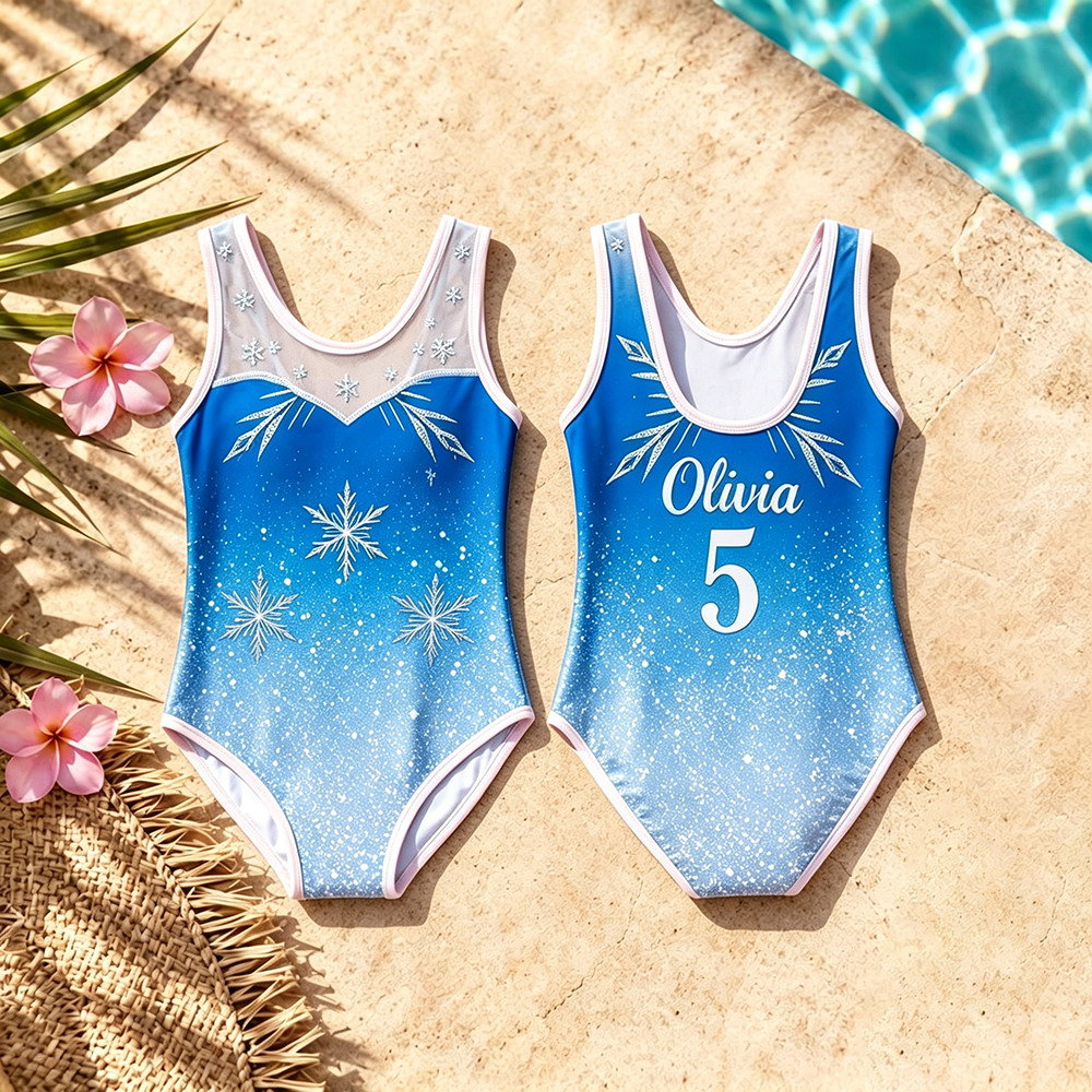 Personalized Ice Princess Swimsuit for Girls | CWBaby511