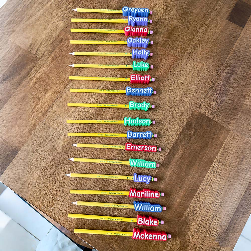 Personalized 3D Printed Kids Pencil Toppers | CWGift77