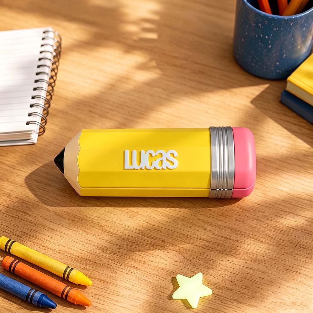 Personalised 3D Printed Name Colorful Pencil Holder For Kids | CWToy200