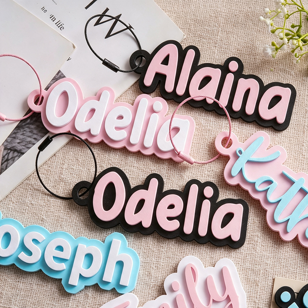 Personalized 3D Printed Name Tag | CWGift85