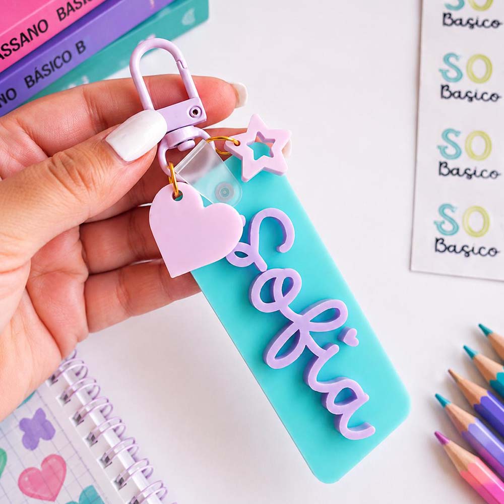 Personalized 3D Printed School Bag Name Tag | CWGift87