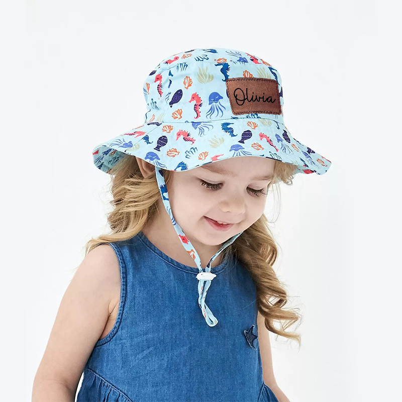 Personalized Leather Patch Bucket Hat for Comfort & Unique | CWBeach127