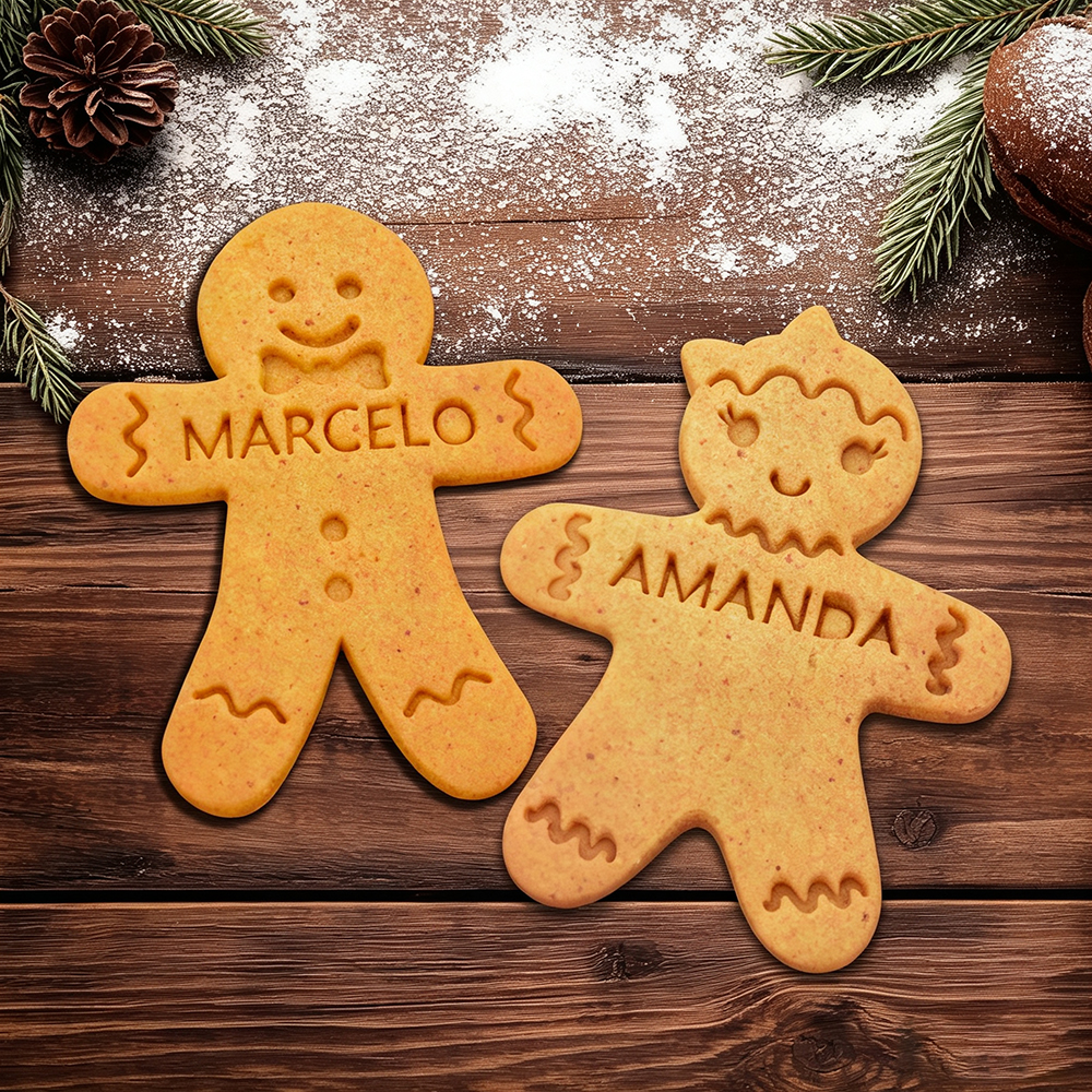 Personalized Christmas Gingerbread Cookie Cutter With Name | MCGift371