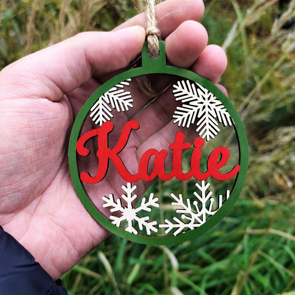 Personalized Wooden Christmas Ornaments | MCGift373