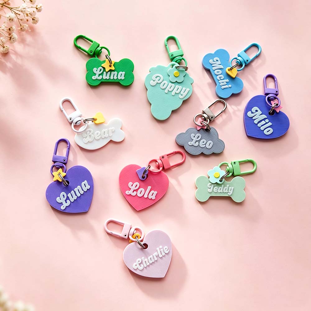 Personalized 3D Printed Pets ID Tag | BKPet575