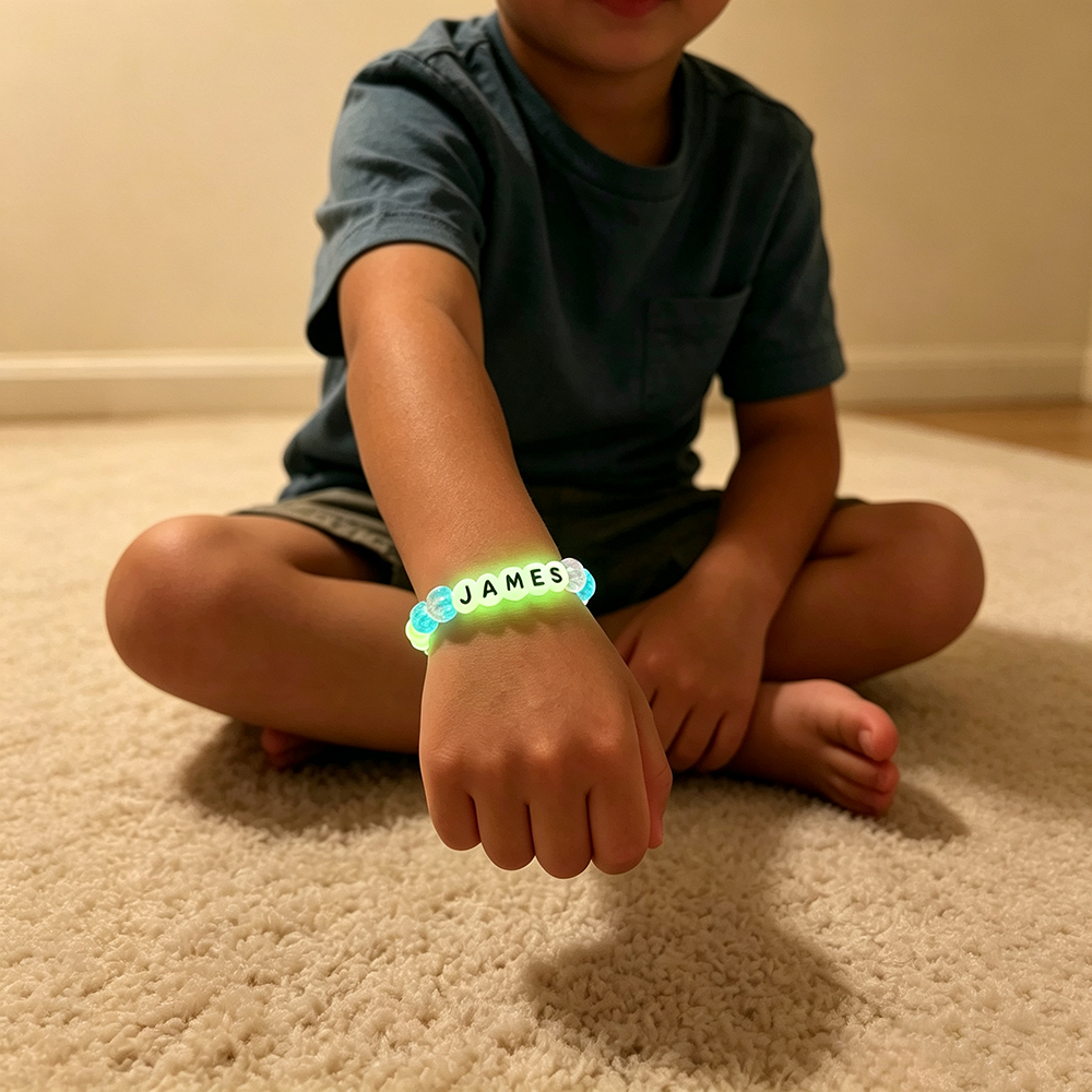 Personalized Kids Glow in the Dark Bracelet | CWGift101