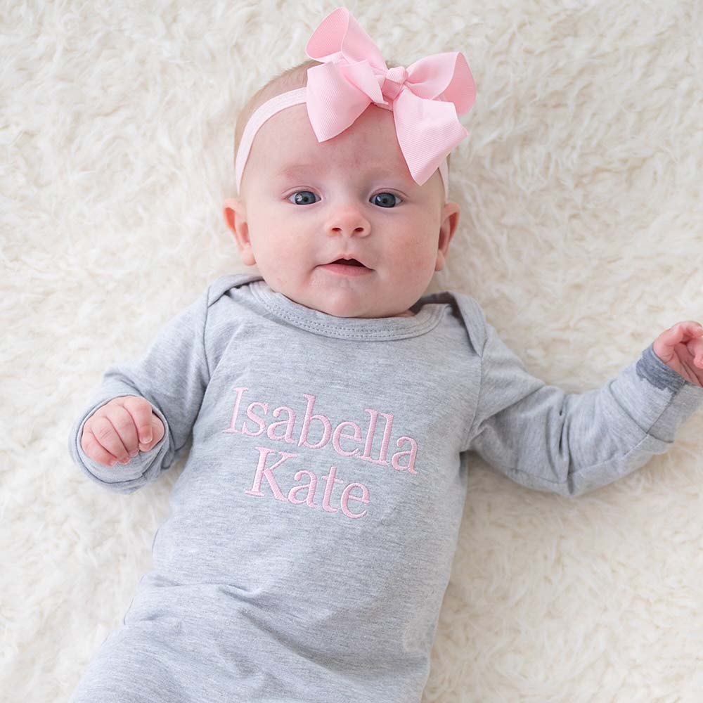 Personalized Embroidery Baby Coming Home Outfit Set | CWBaby523